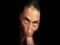 Hot amateur babe giving blowjob to hard dick